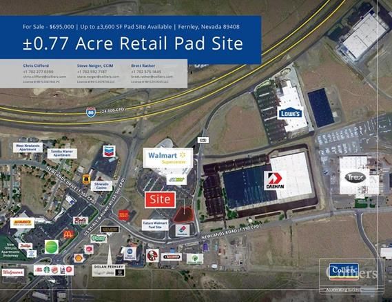 STRIP RETAIL BUILDING FOR LEASE AND SALE: 1550 Newlands Dr E, Fernley, NV 89408